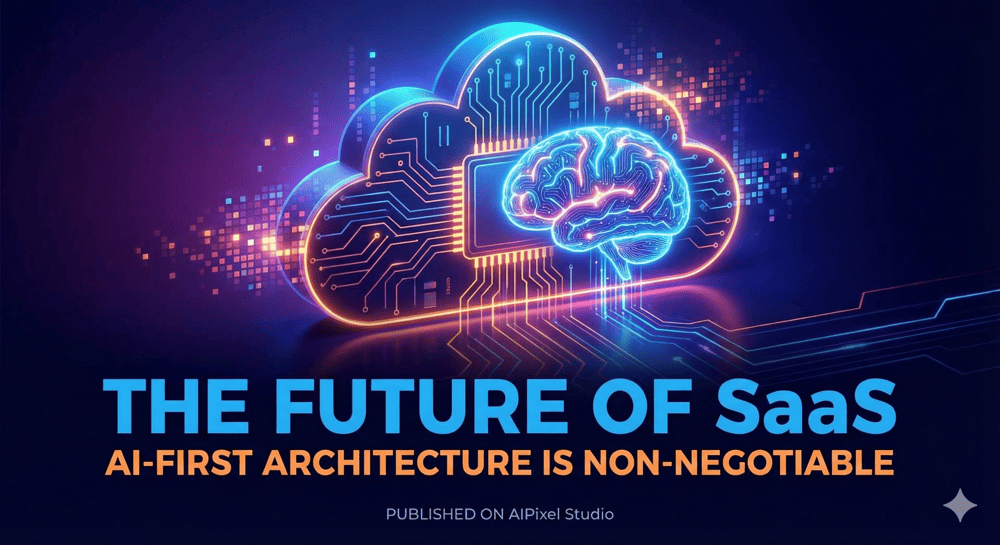 The Future of SaaS: Why AI-First Architecture is Non-Negotiable - Blog post cover image